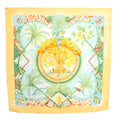 Hermes Aloha Carre 90 Scarf Silk All Over Pattern Orange TK