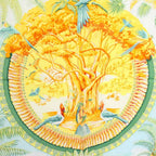Hermes Aloha Carre 90 Scarf Silk All Over Pattern Orange TK — view 5