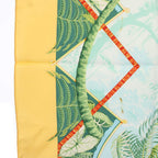 Hermes Aloha Carre 90 Scarf Silk All Over Pattern Orange TK — view 6
