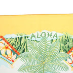 Hermes Aloha Carre 90 Scarf Silk All Over Pattern Orange TK — view 3