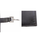 Gucci Jackie Wallet Bifold Canvas Leather Black Beige TK — view 9