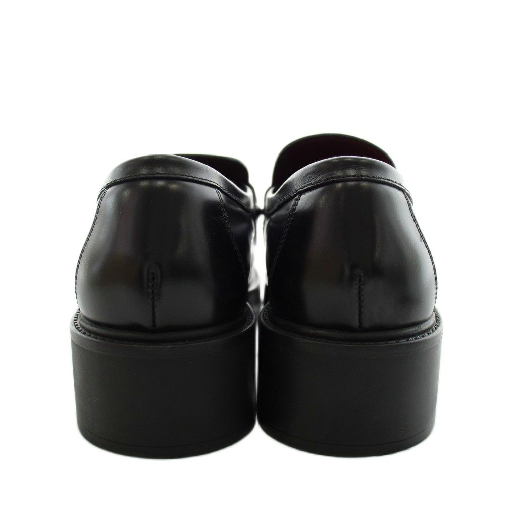 Gucci Horsebit Loafers Thick Sole Leather 36.5 Black — view 3