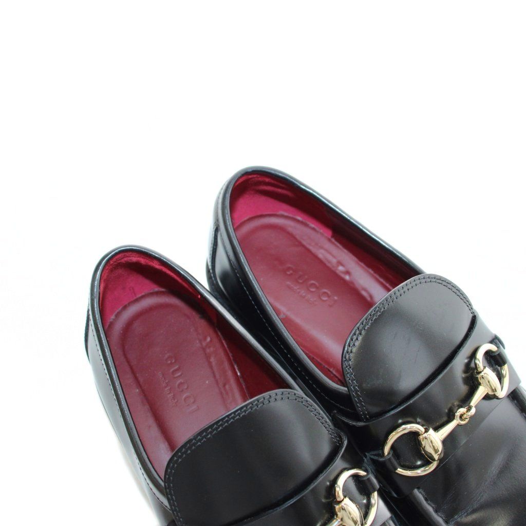 Gucci Horsebit Loafers Thick Sole Leather 36.5 Black — view 9