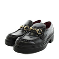 Gucci Horsebit Loafers Thick Sole Leather 36.5 Black