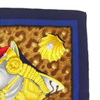Hermes Casoues Et Plumets Faceless Helmet Carre 90 Scarf Silk All Over Pattern — view 5