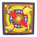 Hermes Casoues Et Plumets Faceless Helmet Carre 90 Scarf Silk All Over Pattern