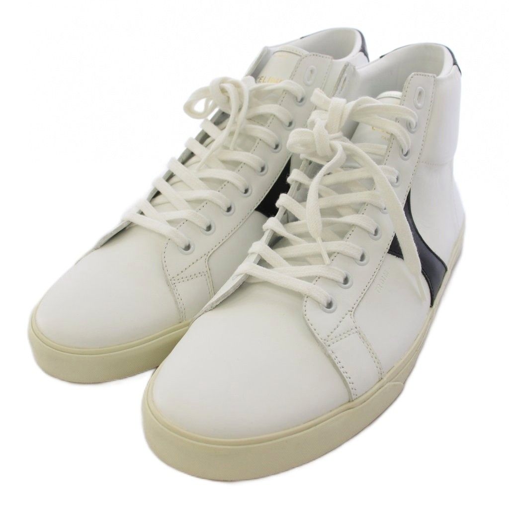 Celine Sneakers High Cut Leather 44 White — view 2