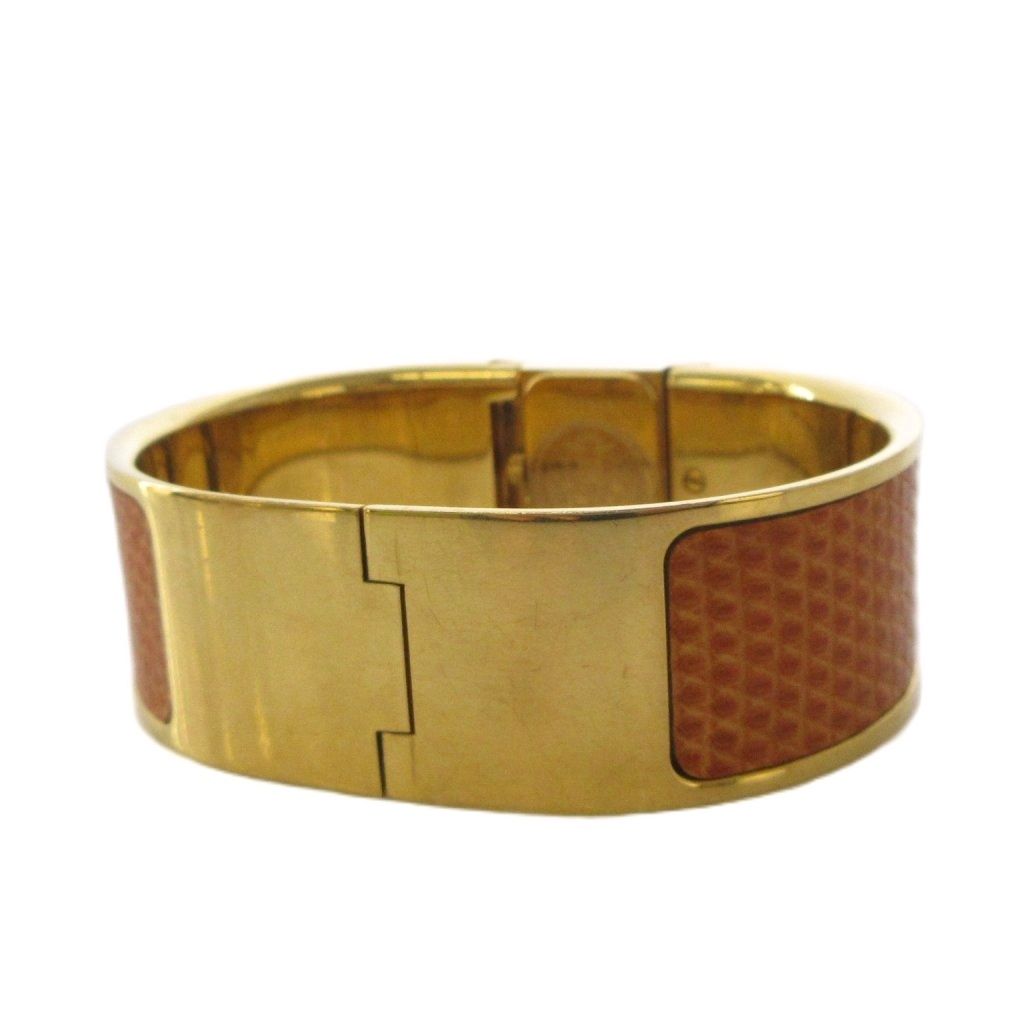 Hermes Loquet Bangle Watch Quartz Gold Color KH — view 4