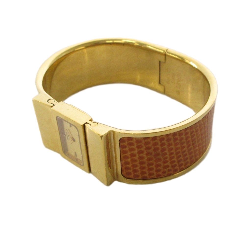 Hermes Loquet Bangle Watch Quartz Gold Color KH — view 2
