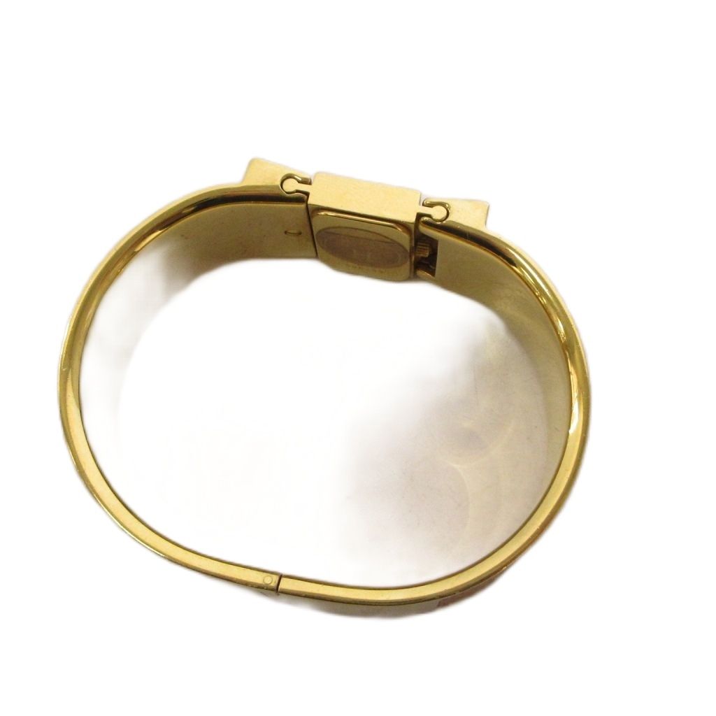 Hermes Loquet Bangle Watch Quartz Gold Color KH — view 5