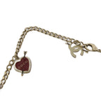Chanel CC Logo Chain Belt Heart Bike Motif Gold Color KH — view 8