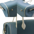 Hermes Paris Bombay 40 Handbag Epsom Leather Blue KH — view 7