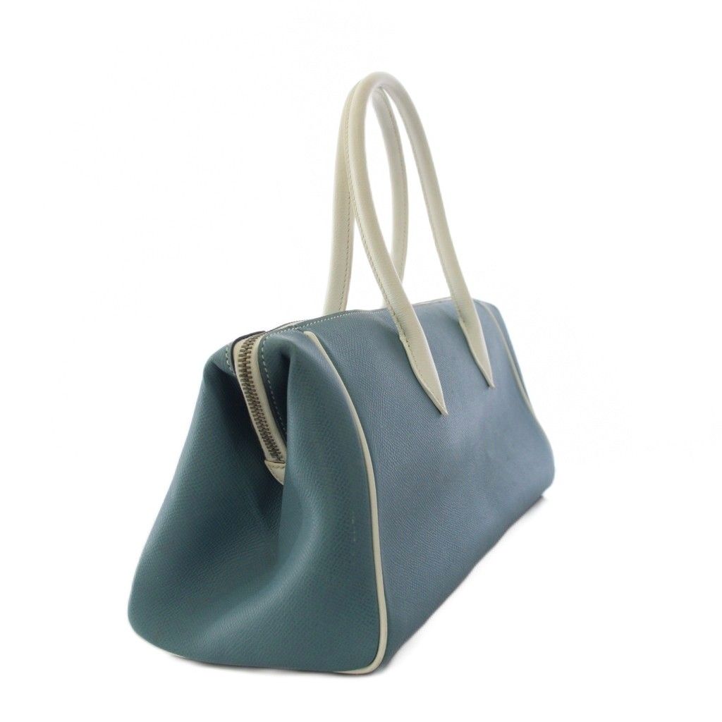 Hermes Paris Bombay 40 Handbag Epsom Leather Blue KH — view 2