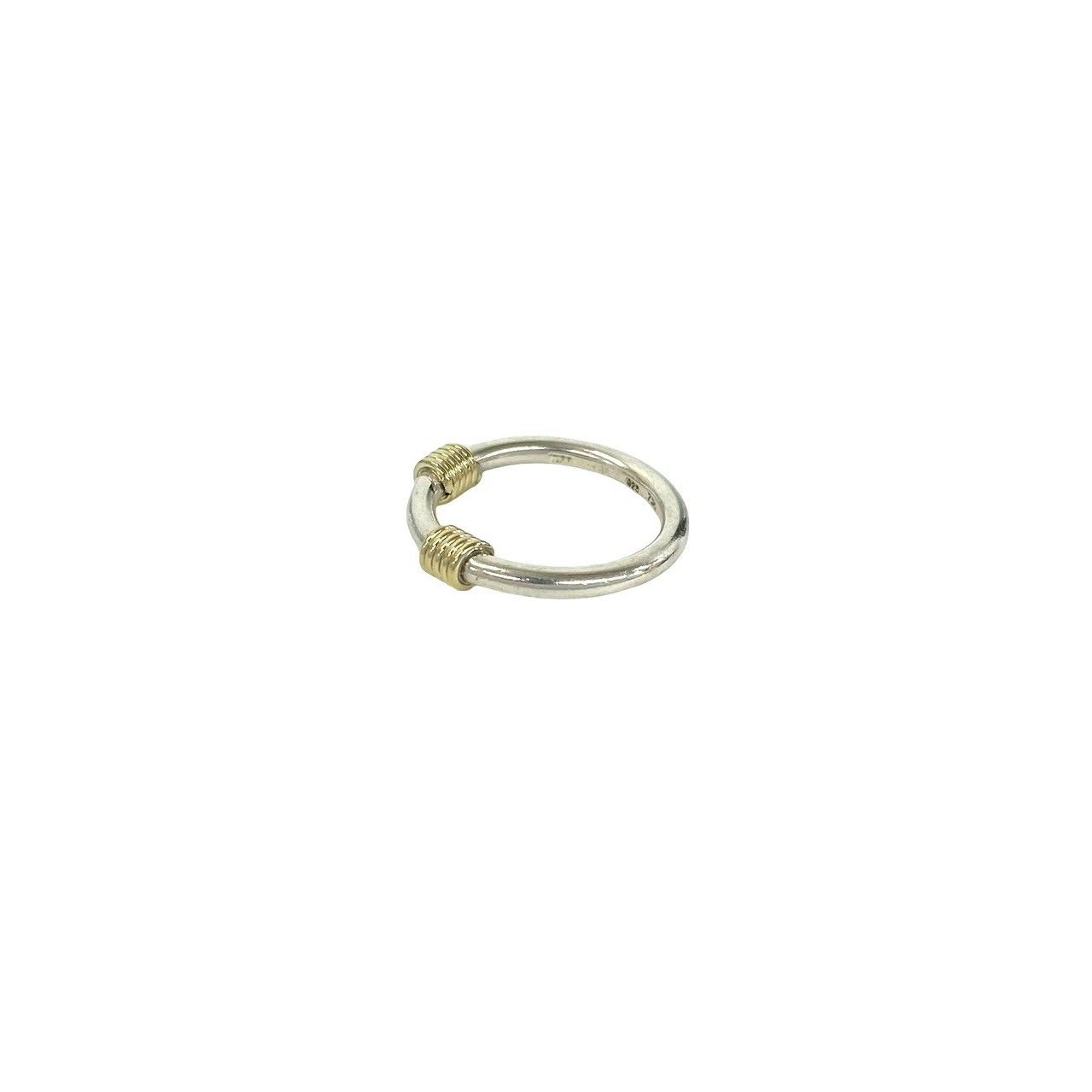 Tiffany & Co Band Width Wires Ring 925 Sterling Silver Gold — view 4