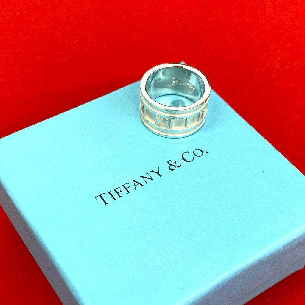 Tiffany & Co Atlas Wide Ring 925 Sterling Silver