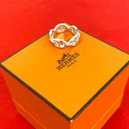 Hermes Chaine D'ancre Ring 925 Sterling Silver