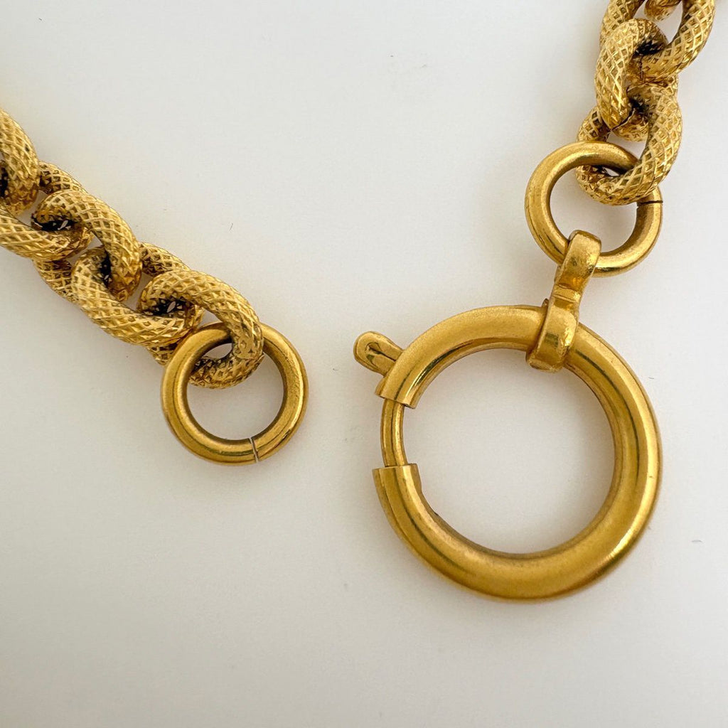 Chanel CC Logo Chain Necklace Gold Plated — view 3