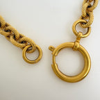 Chanel CC Logo Chain Necklace Gold Plated — view 3