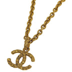 Chanel CC Logo Chain Necklace Gold Plated