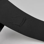 Chanel CC Logo Belt Ribbon Sash Fabric Leather Black — view 3