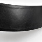 Chanel CC Logo Belt Ribbon Sash Fabric Leather Black — view 4