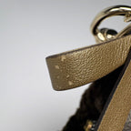 Gucci Poudre Key Holder Loulou Bag Charm Leather Brown — view 5