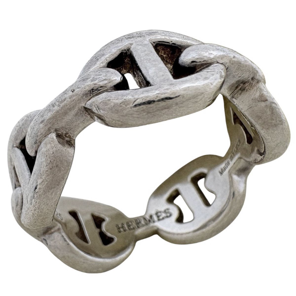Hermes Chaine D'ancre PM Ring 925 Sterling Silver