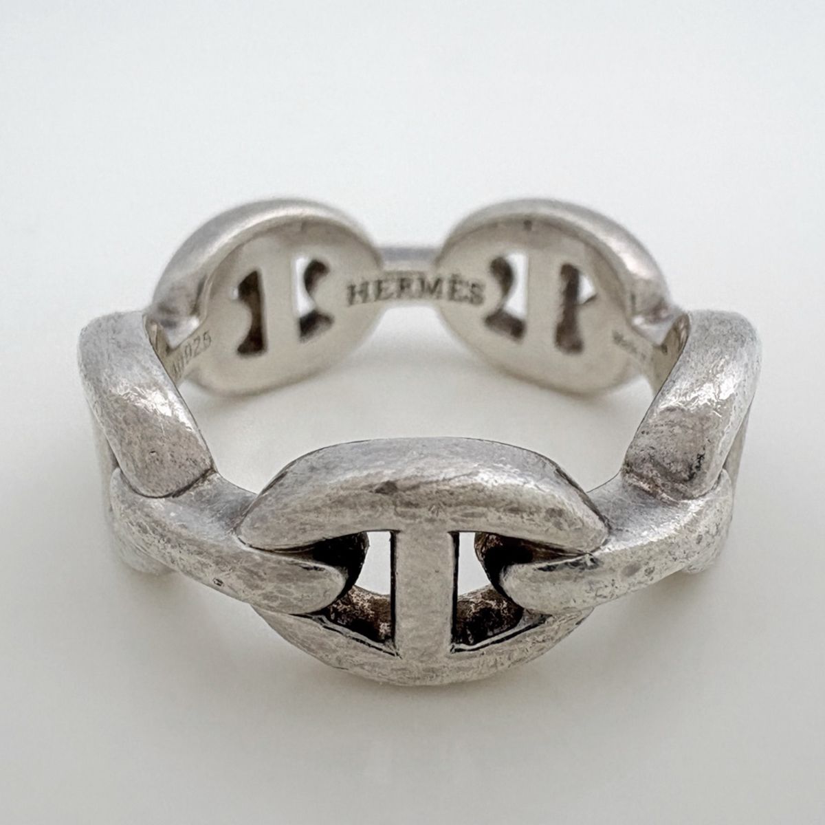Hermes Chaine D'ancre PM Ring 925 Sterling Silver — view 2