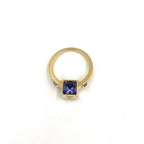 Louis Vuitton Bague Gambling Glass Clear Gold Purple Ring — view 3