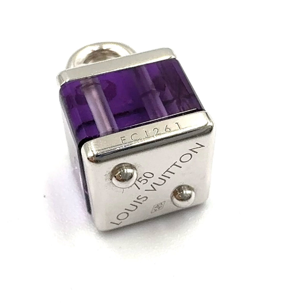 Louis Vuitton Charm Amplise Amethyst White Gold Light Purple Pendant — view 3