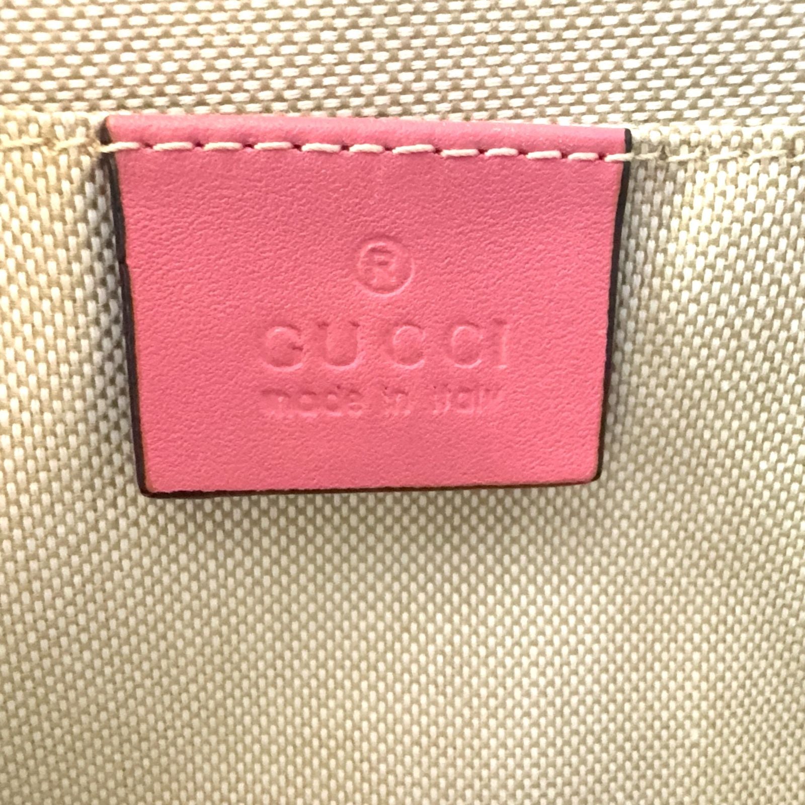 Gucci Micro Guccissima 2-Way Shoulder Leather Pink Handbag Gold — view 4