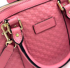 Gucci Micro Guccissima 2-Way Shoulder Leather Pink Handbag Gold — view 8