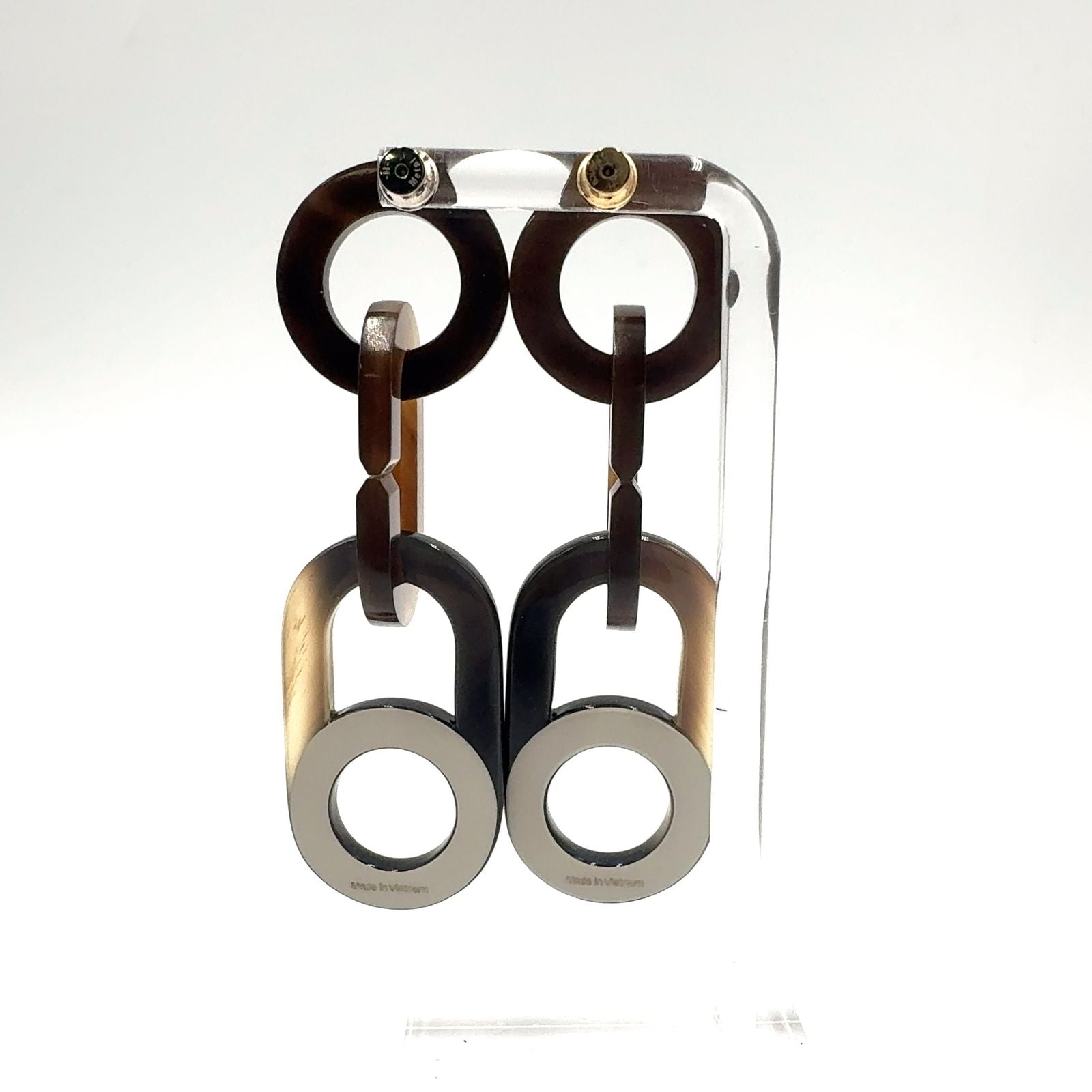Hermes Variation GM Left and Right Earrings Back — view 3