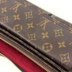 Louis Vuitton GM Monogram Leather Brown Light Shoulder Bag Gold — view 9