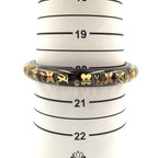 Louis Vuitton Bracelet Ankle John Color Stone Resin Clear Gold Black Bangle — view 7