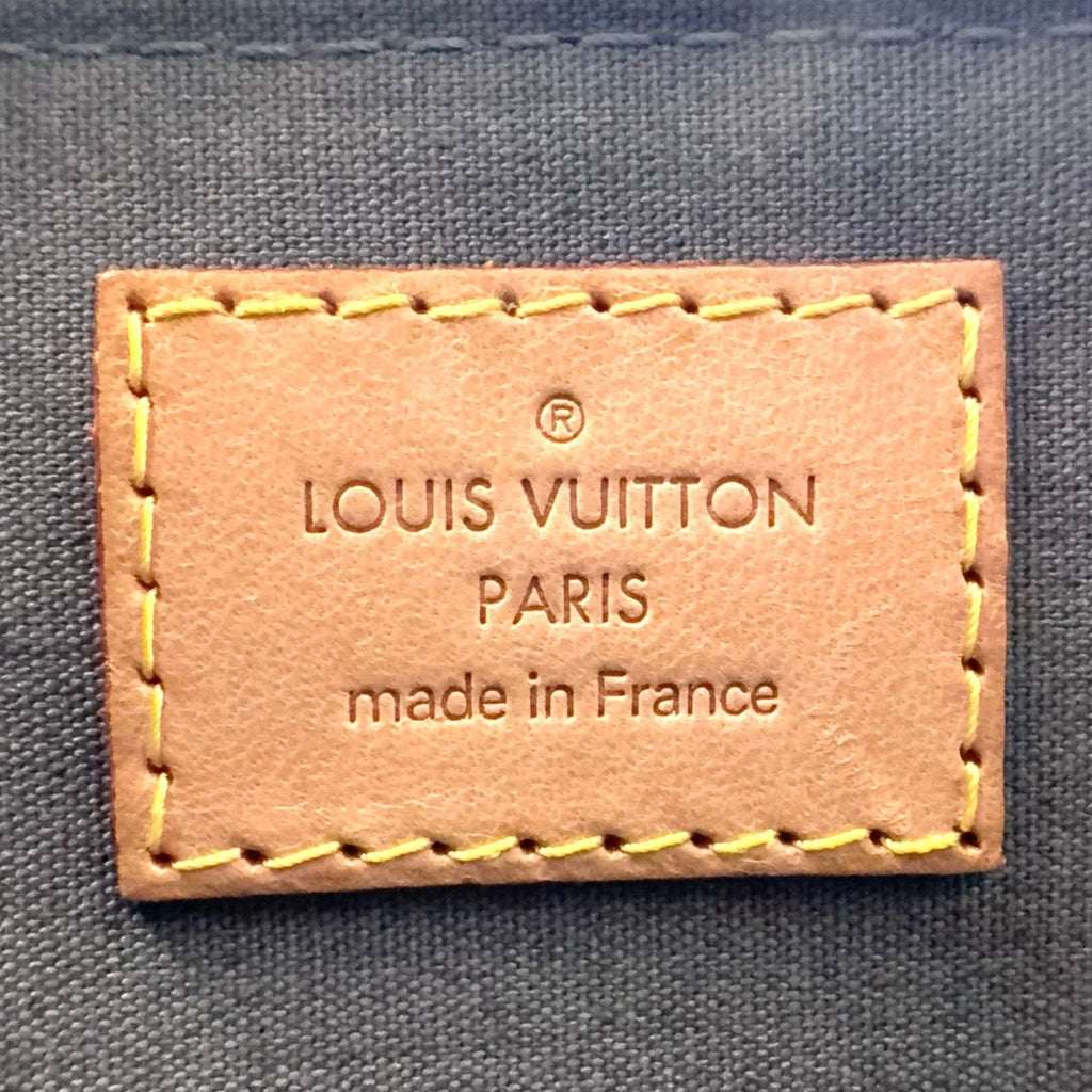 Louis Vuitton Alma BB Monogram Vernis Enamel Leather Green Handbag Gold — view 4