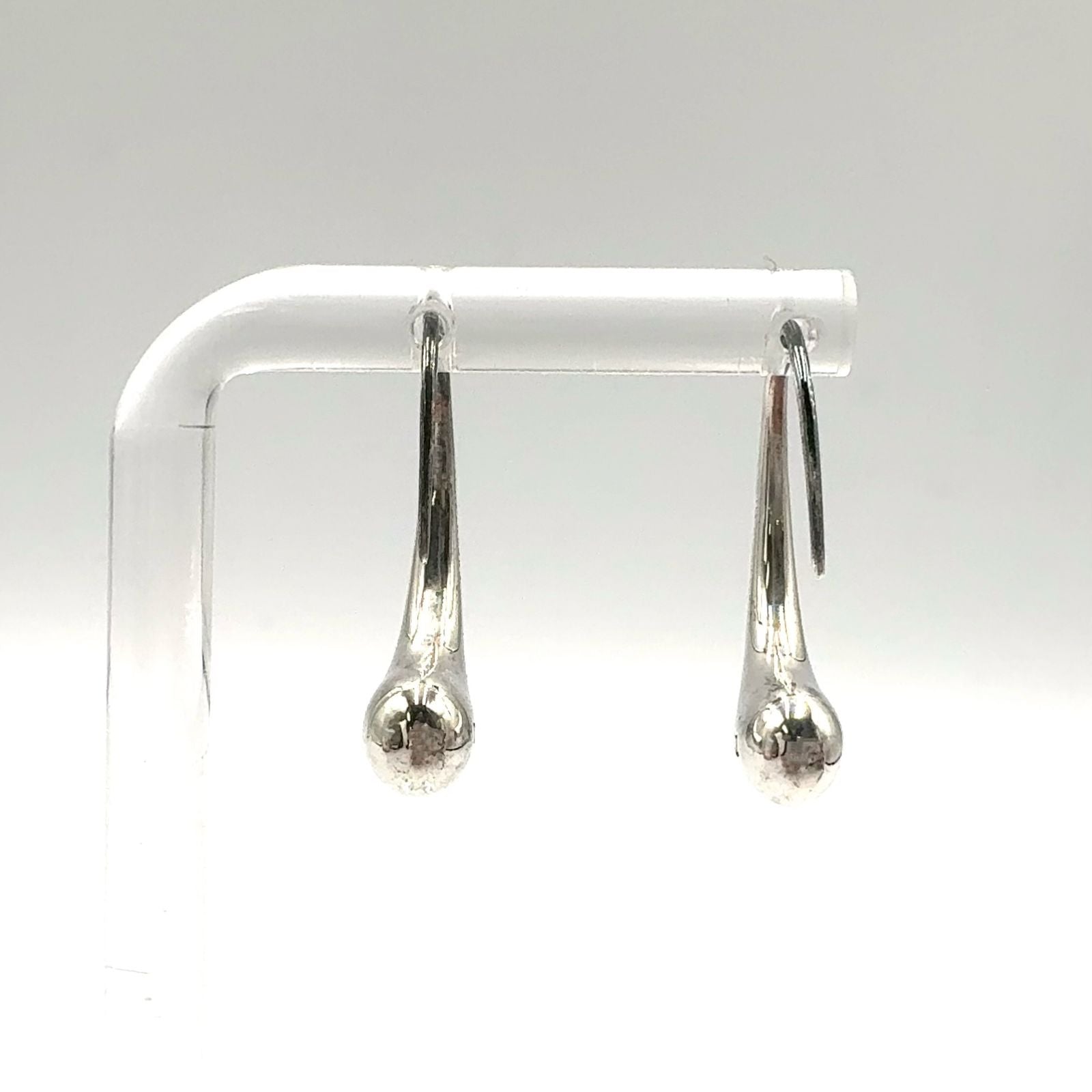 Tiffany & Co Teardrop Silver Earrings — view 3