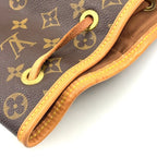 Louis Vuitton Montsouris GM Monogram Leather Brown Light Backpack Gold — view 7