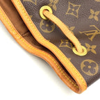 Louis Vuitton Montsouris GM Monogram Leather Brown Light Backpack Gold — view 6