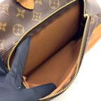 Louis Vuitton Montsouris GM Monogram Leather Brown Light Backpack Gold — view 9
