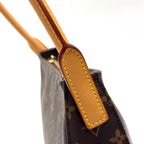Louis Vuitton Looping Monogram Leather Brown Light Handbag Gold — view 9