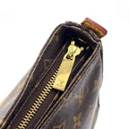 Louis Vuitton Looping Monogram Leather Brown Light Handbag Gold — view 6