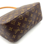 Louis Vuitton Looping Monogram Leather Brown Light Handbag Gold — view 5