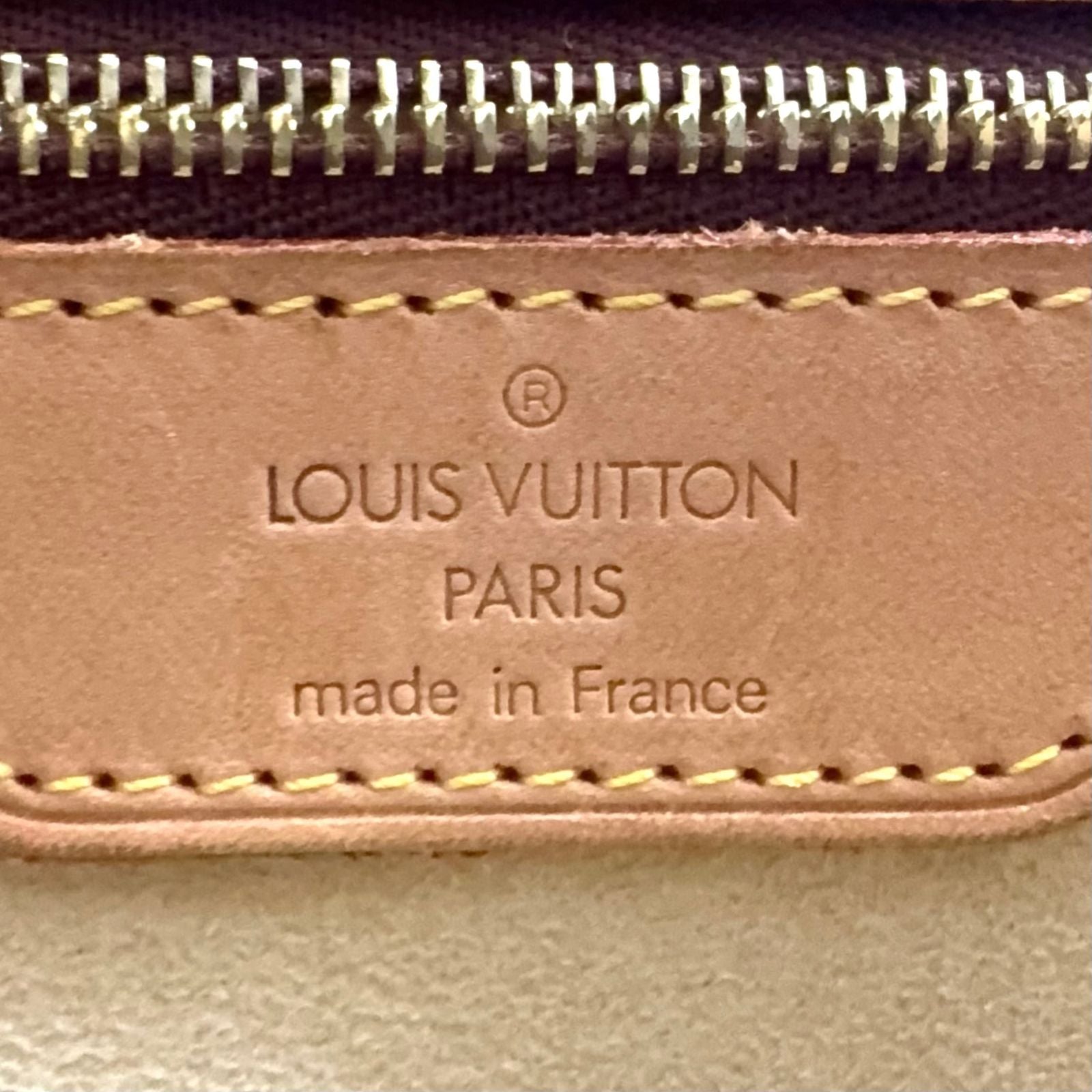Louis Vuitton Babylon Monogram Leather Brown Light Tote Gold — view 4