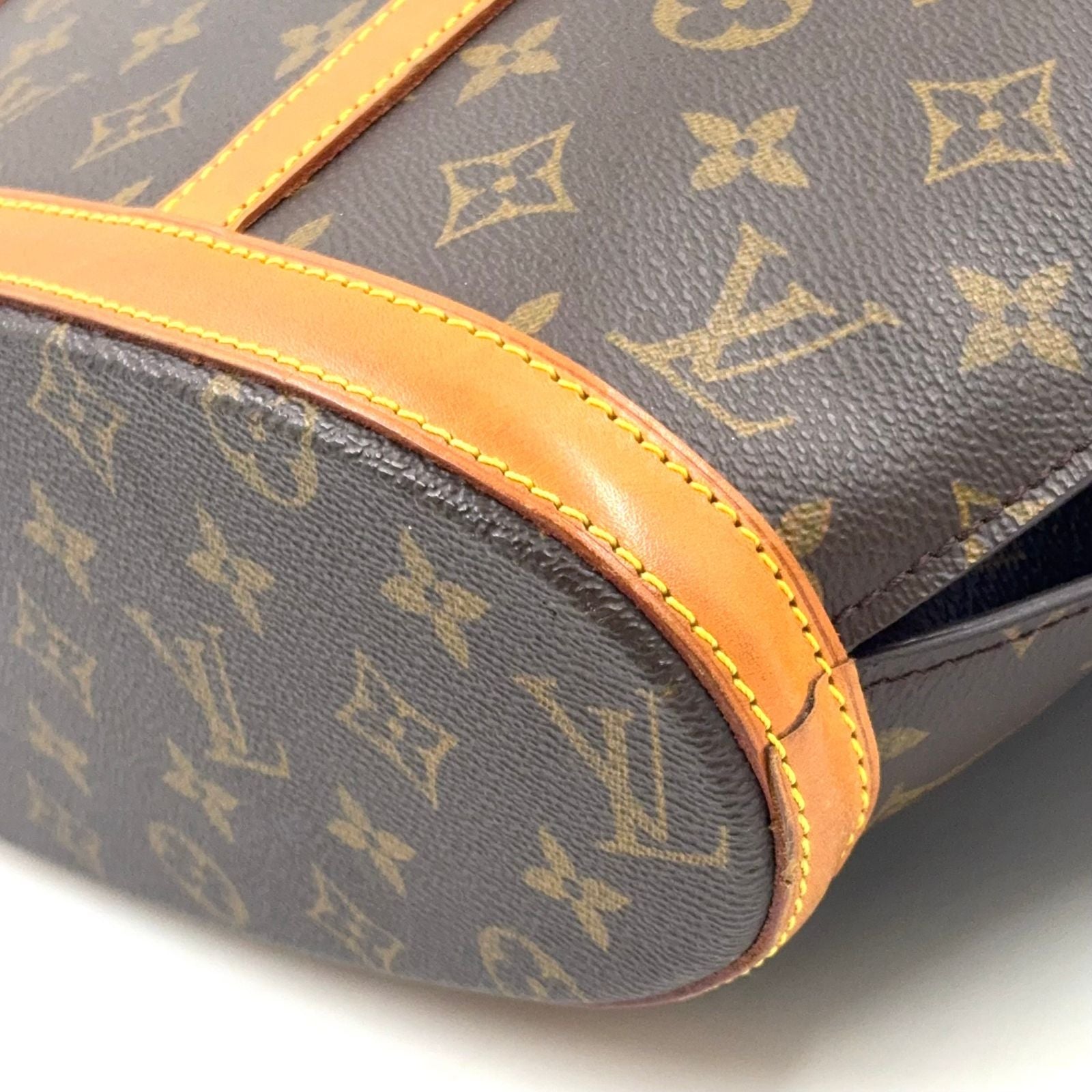 Louis Vuitton Babylon Monogram Leather Brown Light Tote Gold — view 6