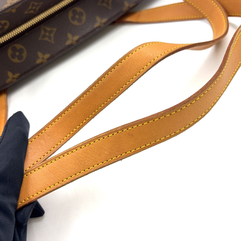 Louis Vuitton Babylon Monogram Leather Brown Light Tote Gold — view 8