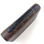 Louis Vuitton Zippy XL Monogram Macassar Leather Brown Black Zip Around Wallet — view 7