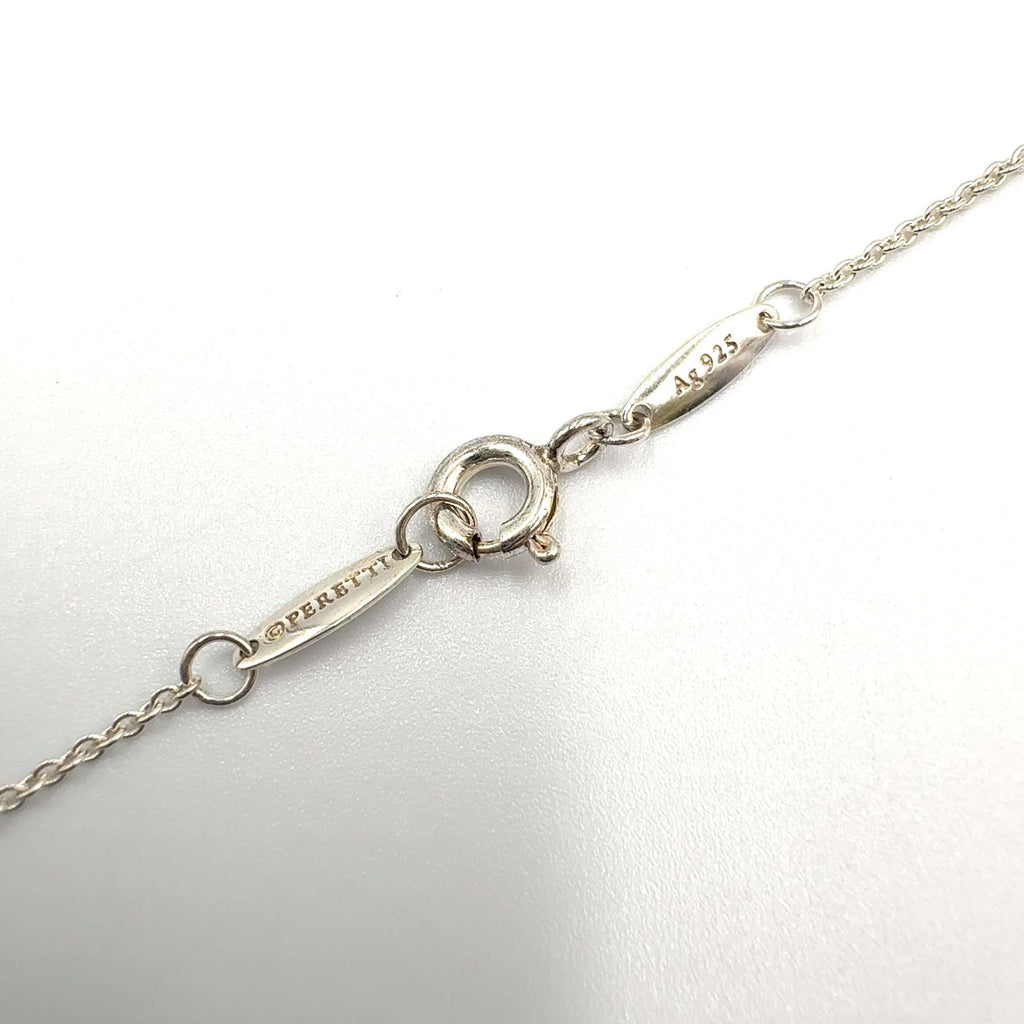 Tiffany & Co Double Open Heart Silver Pink Gold Necklace — view 6