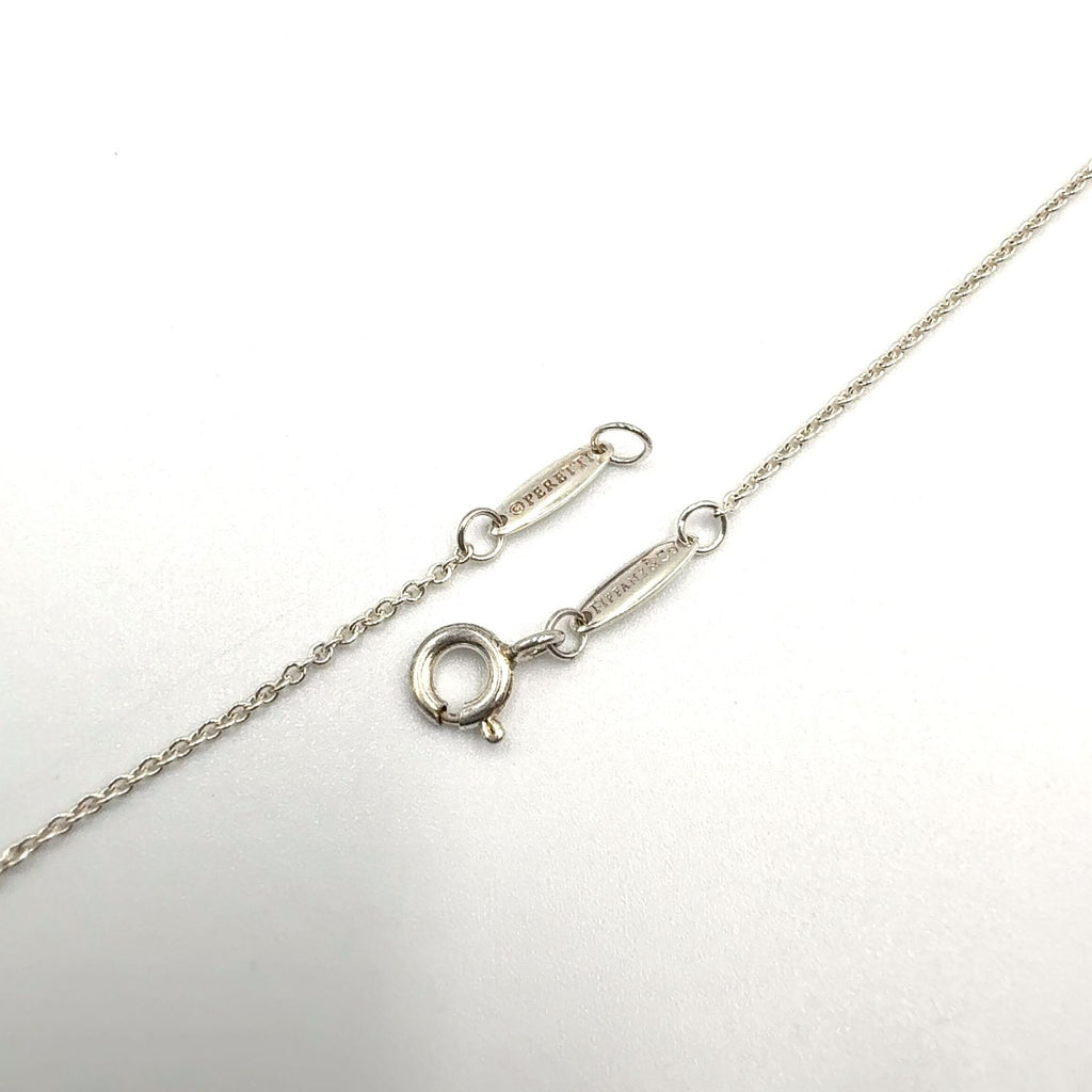 Tiffany & Co Double Open Heart Silver Pink Gold Necklace — view 7