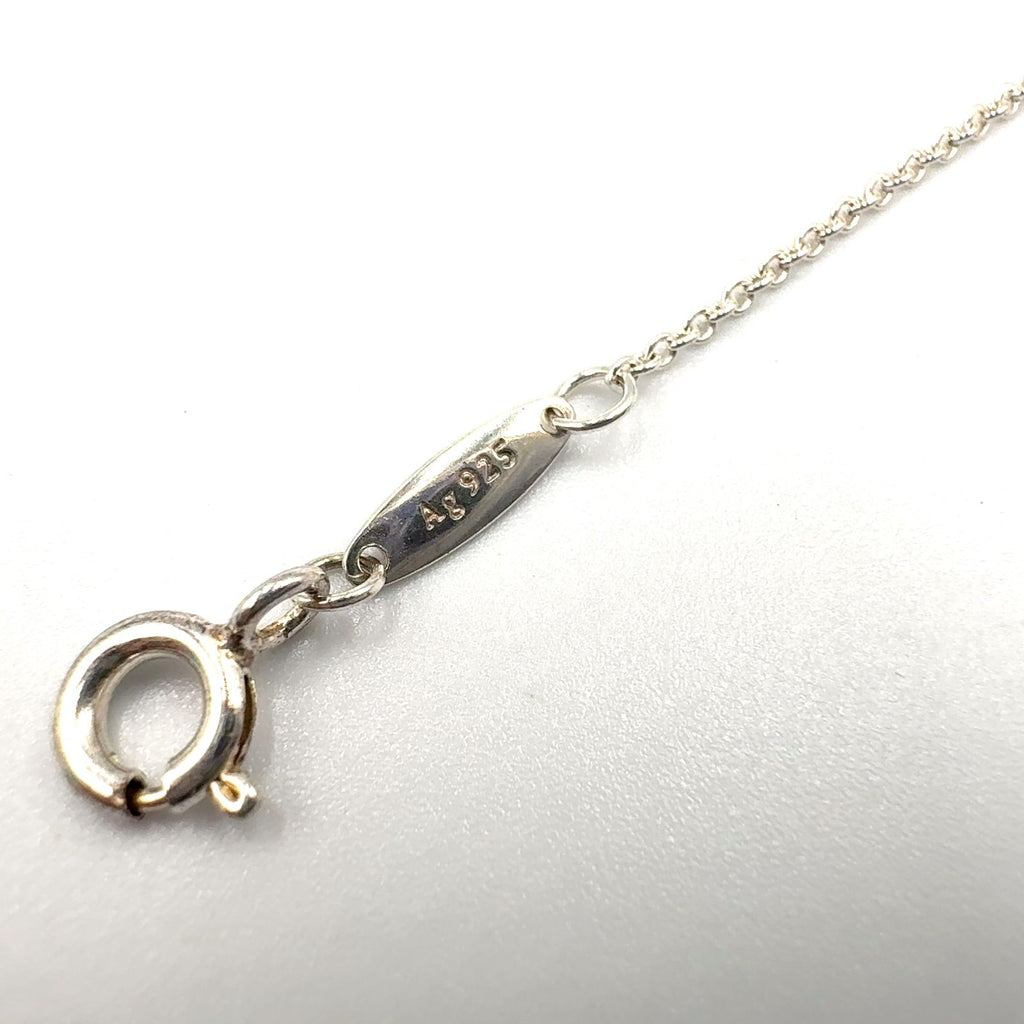 Tiffany & Co Double Open Heart Silver Pink Gold Necklace — view 5